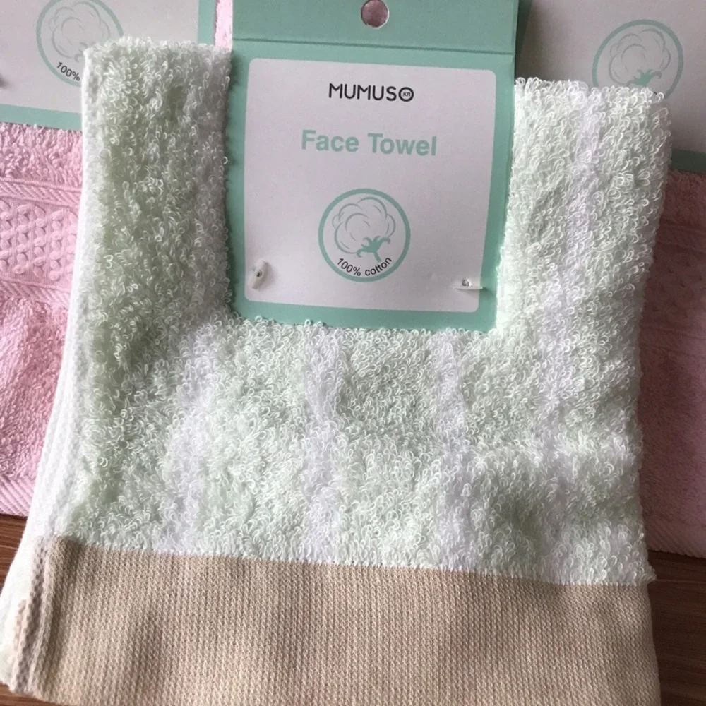 3 pieces Mumuso Face Towels